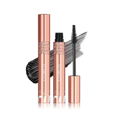 Image of O.TWO.O Vegan Waterproof Mascara with Lengthening &amp; Volumizing 5D Formula, Black