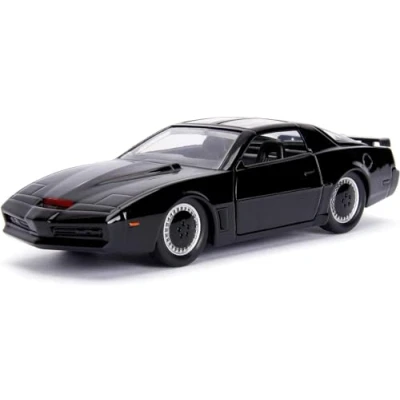 Image of Jada Coche fantástico Knight Rider Kitt Fantastic Metal Car, Scale 1:32, Collecting, Rubber Wheels, Ages 8 (253252000), Black/White