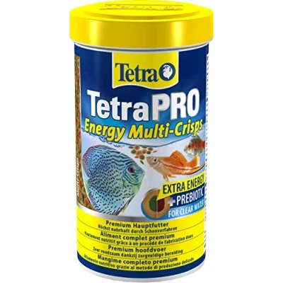 Image of Tetra Pro energy premium food (flake for all tropical ornamental fish, fish with concentrate increased vitality), different sizes