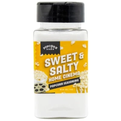 Image of Sweet &amp; Salty Home Cinema Popcorn Seasoning, DIY Movie Night, Make Your Own at Home, Low Calorie Snack, Fun for Kids, 130g