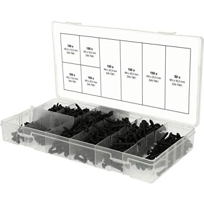 Image of KS Tools Assortment of Raised Head Sheet Metal Screws 750 Parts M2.5 M3