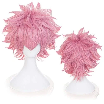 Image of Anime Cosplay Wig, Halloween with Free Wig Cap (Ashido Mina Wig)