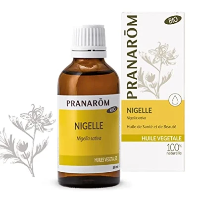 Image of Pranarôm Organic Nigella Vegetable Oil Anti Aging First Cold Pressure for Black Cumin Seeds 50 ml