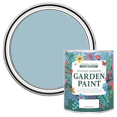 Image of Rust Oleum Blue Mould Resistant Garden Paint in Matt Finish Nan&#039;s Best China 750ML