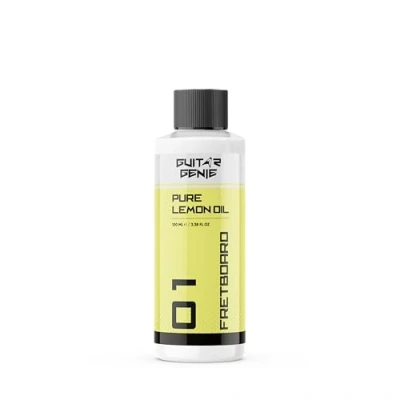 Image of Guitar Genie Lemon Oil Fretboard Removes Dirt, Grease Build Up from Instrument Conditions to Resist Dryness 100ml