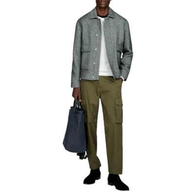 Image of Sisley Men&#039;s Trousers 4AIHSF02V Shorts, Forest Green 35A, W40