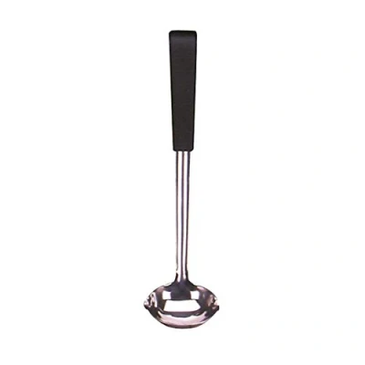 Image of Samuel Groves Le Buffet Sauce Ladle 1. 35oz Black Handle 230mm/9&quot;