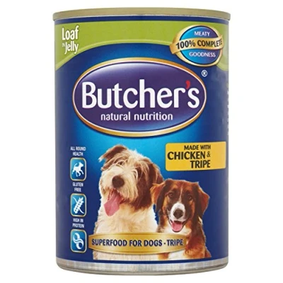 Image of Butcher&#039;s Made with Chicken and Tripe Loaf in Jelly 12x400g
