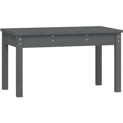 Image of vidaXL Garden Bench Grey 80x44x45 cm Solid Wood Pine