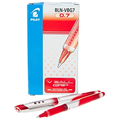 Image of Pilot V Ball Grip Rollerball Pen BLNVBG7 07 RT Red 0.5 mm