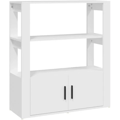 Image of vidaXL Sideboard White 80x30x90 cm Engineered Wood