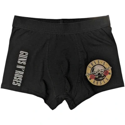 Image of SOCKSHOP Music Collection 1 Pack Guns N Roses Boxer Shorts Black Small