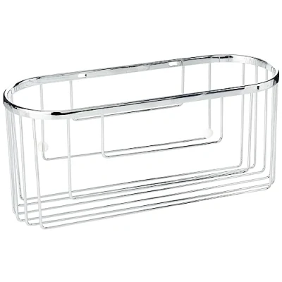 Image of Tatay Shower Shelf, Brass, Chrome