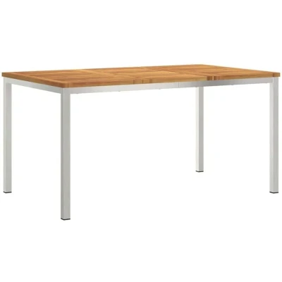 Image of vidaXL Outdoor Dining Table 150x90x75 cm Solid Wood Acacia