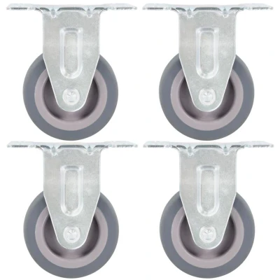 Image of vidaXL Fixed Casters 4 pcs 50 mm