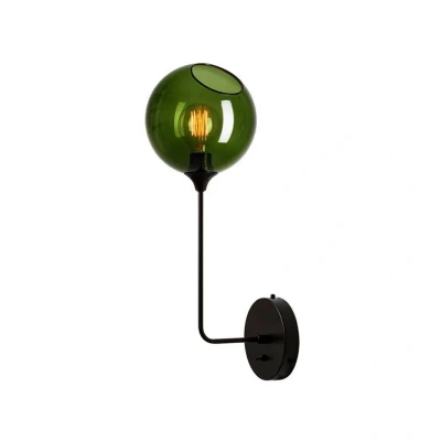 Image of DESIGN BY US Ballroom Long wall light, green, glass, hand blown