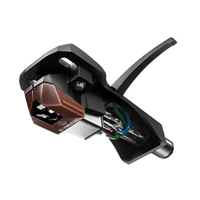 Image of Audio Technica AT VM95SH/H Headshell/Dual Moving Magnet Cartridge Combo Kit (Black/Brown)
