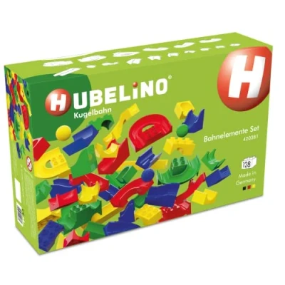 Image of Hubelino 420381 Run Element Expansion set 128 pieces Compatible with Popular Building Block Systems for Ages 4 and Up (Made in Germany)