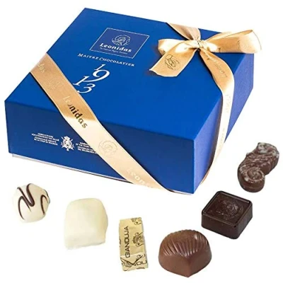 Image of Leonidas Chocolates, 35 Assorted Belgian Pralines, Truffles, Ganache, Butter Creams, Premium Gift Box