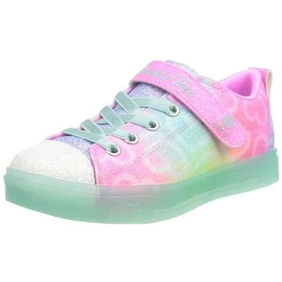 Image of Skechers Twinkle Sparks ICE Trainers multicoloured for kids, Size: 10.5K, Multi coloured Textile