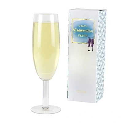 Image of Gift Republic GR330026 Oversized Glass Champagne Flute, Multi
