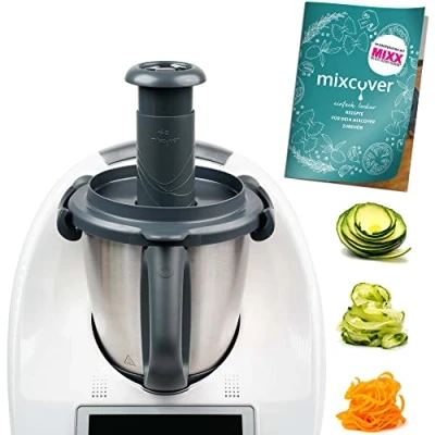 Image of mixcover Improved Spiral Cutter for Making Vegetable Noodles Compatible with Thermomix TM6 TM5, Accessory, Easily and Quickly Make Pasta The TM Accessory
