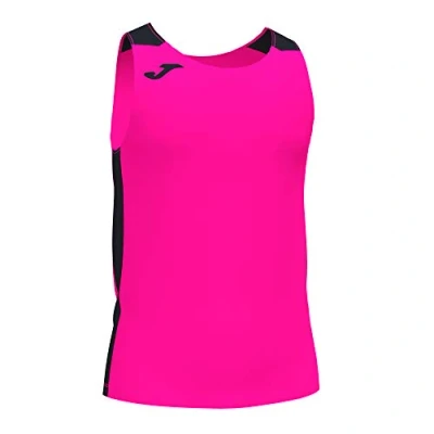 Image of Joma Men&#039;s Record Ii T Shirt, Neon Pink Black, XXS