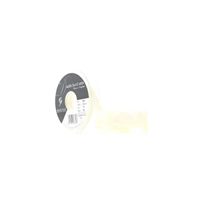 Image of Berisfords Double FACE Poly Satin Ribbon, Pale Lemon, 10 mm