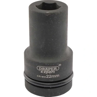 Image of Draper Expert HI TORQ� 6 Point Deep Impact Socket, 1&quot; Sq. Dr., 22mm