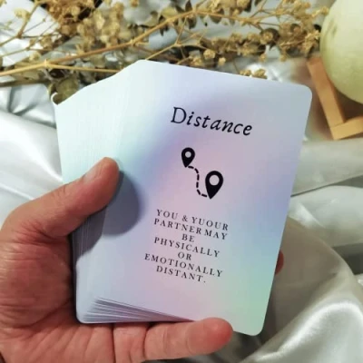 Image of Han Yu Bowen Love Oracle Cards,Tarot Cards for Beginners Twin Flame Tarot Cards,Oracle Decks with Meanings on Them Soulmate to Romantic Relationships(3.42“ x 4.72&quot;)