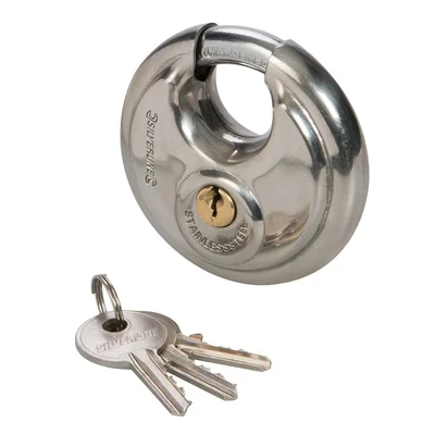 Image of Silverline Stainless Steel Disc Padlock 70mm