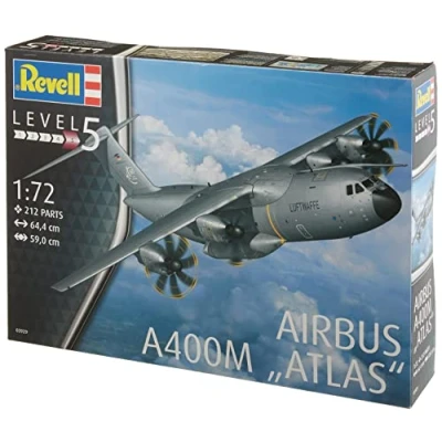 Image of Revell 03929 Airbus A400M &quot;ATLAS&quot; 1:72 Scale Unbuilt/Unpainted Plastic Model Kit