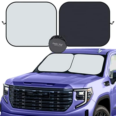 Image of kinder Fluff Windshield Sun Shade The Only Certified Car Window Shades Blocking 99.9% UVR Automotive Sunshades as Cars,SUV,RV,Truck &amp; Accessories Accesorios para Carro (XLarge)