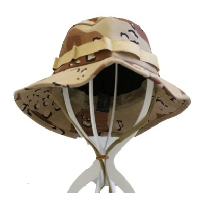 Image of Military Style Bush Hat Choc Chip/US Desert Camo (L)