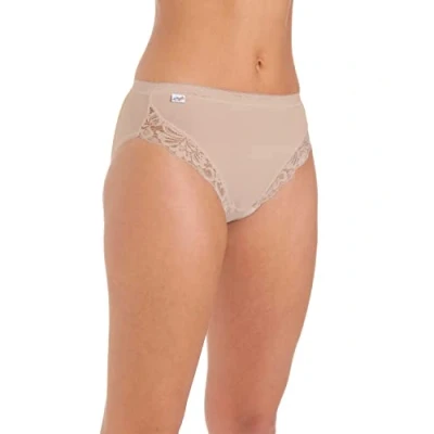 Image of Undercover 3 Pairs Womens High Leg Briefs 1007 Nude 12