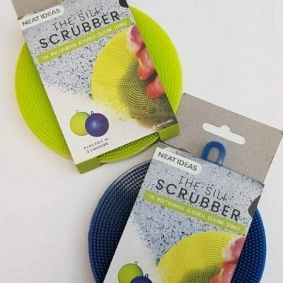 Image of Neat Ideas Sili Scrubber Multipurpose Reusable Silicone Sponge Random Colour Sent