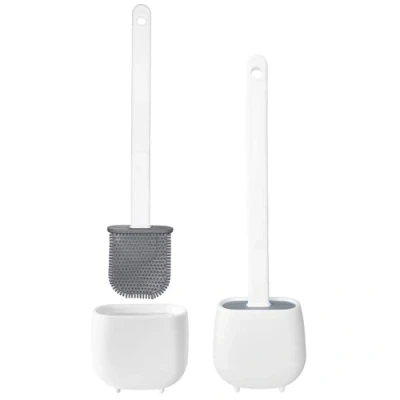 Image of WE 2 x Toilet Brush in TPR and Thermoplastic Rubber, White, silicone, 36 alto 11 ancho 3,5 fondo