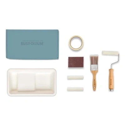 Image of Rust Oleum Ready to Roll Eco Paint Kit (Small) Matt Furniture Ocean Blues