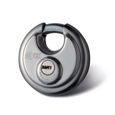 Image of Van Vault Stainless Steel Disc Padlock 70mm