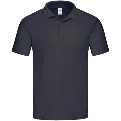 Image of Fruit of the Loom Mens Original Pique Polo Shirt (Deep Navy) Cotton Size 2XL