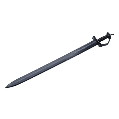 Image of Martial Arts Black Polypropylene PlasticSparring Indian Khanda Training sword 40.1&quot; NEW