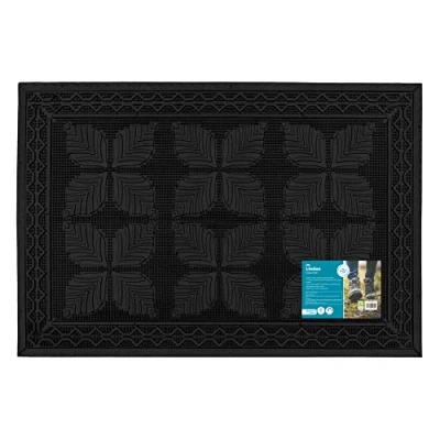 Image of JVL Linden Scraper Rubber Pin Doormat 40x60cm
