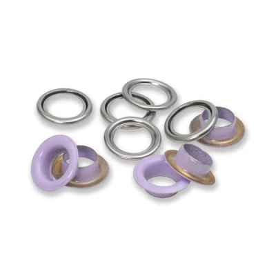 Image of Prym 542542 Eyelets with washers, red/Silver, can be Used The Vario Creative Tool, Purple, Ø 11 mm