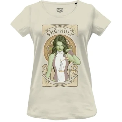 Image of Marvel Women&#039;s Womarcots023 T Shirt, Natural, XXL