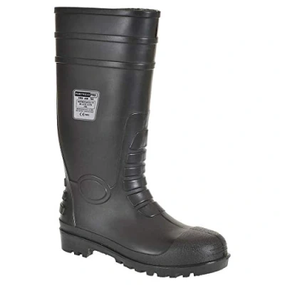 Image of Portwest Men&#039;s Steelite Total Safety S5 Wellington, Black, 10 UK