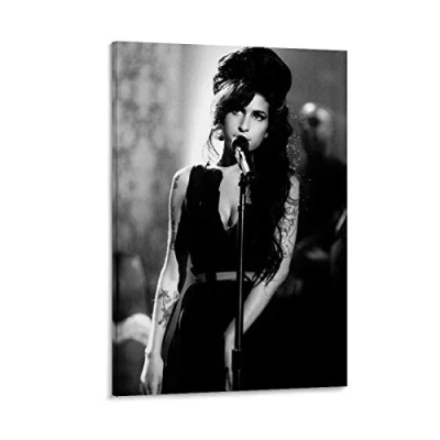 Image of YZLI Amy Winehouse Poster Decorative Painting Canvas Wall Art Living Room Posters Bedroom 16x24inch(40x60cm)