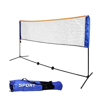 Image of Oypla Small 3m Adjustable Foldable Badminton Tennis Volleyball Net