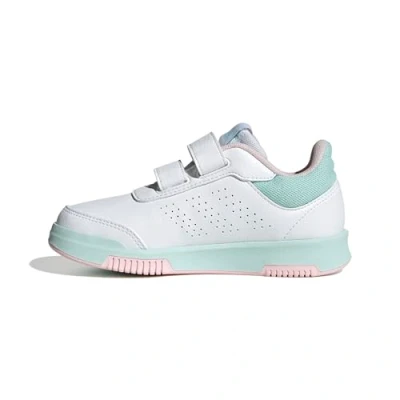 Image of adidas Performance Tensaur Sport 2.0 Unisex Training shoe for kids, Size: 12K, White/clear pink/semi flash aqua shoes