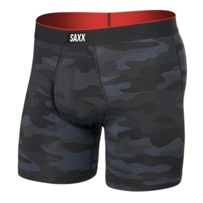 Image of Saxx Multi Sport Mesh Boxer Briefs, Remote Camo/Faded Black XL