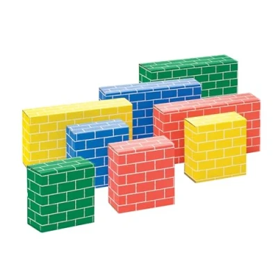 Image of BANKERS BOX at Play Cardboard Building Blocks, 40 Pack, Large and Medium Blocks for Kids 100% recyclable FSC Certified